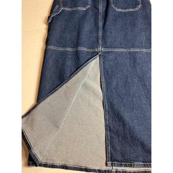 NWT-A.n.a Womens High-Rise Denim maxi Skirt Size 6 classic - Picture 7 of 11